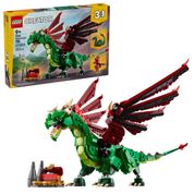Lego Creator 3 Em 1 Dragão Medieval 715 Peças - 31161