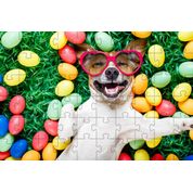 4 Quebra-Cabeças de Cachorros Diversão Inclusiva e Inteligente 24 peças grandes