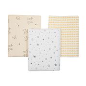 Cueiro Flanelado Com 3 Pçs Coelhinho 80cm X 50cm Papi