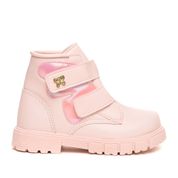 Coturno Infantil Grugui Velcro Rosa