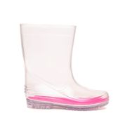 Bota Infantil Luelua Galocha Com Meia Transparente