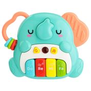 Piano Musical Elefante Unissex Pimpolho Azul