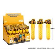 Kit com 50 bolhas de sabão no modelo trator amarelo