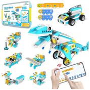 Kit de Robôs Programáveis para Crianças a partir de 6 anos - 200 em 1, Brinquedos de Construção de Robôs RC, Kit de Codificação Educacional ,Makerzoid