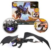 Como Treinar o Seu Dragão O Filme - Banguela Luxo 38 Cm Ultimate Plasma Blast Com Luz e Som - Sunny