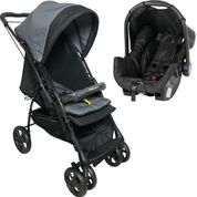 Carrinho Bebe Conforto Galzerano Maranello III Preto Cinza