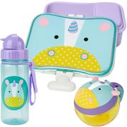 KIT LANCHE COM PORTA SNACK E GARRAFA ZOO UNICORNIO - SKIP HOP