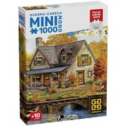 Mini Quebra-cabeça 1000 peças Cores de Outono Mini Quebra-cabeça 1000 peças Recanto no Lago