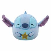 Bicho de Pelúcia Squishmallows Disney Stitch Sunny 3848 com Estrela Amarela Original e Licenciado