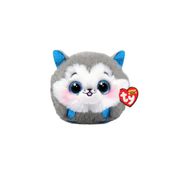 Bicho de Pelúcia Ty Beanie Balls Husky Slush Antialérgico Original com Olhos Brilhantes