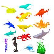 Kit Miniaturas Vida Marinha 12 Peças - Ark Toys