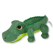 Jacaré de Pelúcia Joca Verde Escuro 35cm com Textura de Escamas e Olhos Brilhantes Fizzy Toys