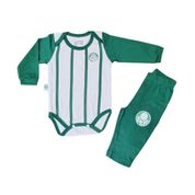 Conjunto Bebê Palmeiras Body e Calça Oficial