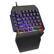 Teclado Gamer Mecanico Antighosting Ergonômico Usb Rgb Preto