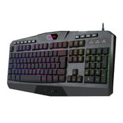 Teclado Gamer com Fio Qwerty Redragon Harpe K503 RGB Cor Preto