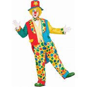 Fantasia Palhaço Carnaval Masculina Adulta Luxo Completa com Chapeu