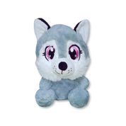 Cachorro de Pelúcia Husky Olhos Bordados Seguro Para Crianças Macio Fofo