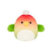 Pelúcia Squishmallows Sunny Elliene 2860 Pássaro Tropical Colorido e Antialérgico 19cm