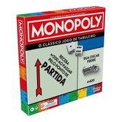 Jogo De Tabuleiro Monopoly Clássico - G0009 - Hasbro