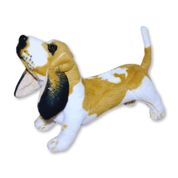 Cachorro de Pelúcia Realista Basset Hound Fofy Toys 36cm com Orelhas Longas e Toque Macio