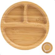 Prato Infantil Bambu com Ventosa Removivel Redondo Petit Pia