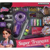 Super Tranças com Acessórios Roxo - BBR Toys