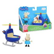 Peppa Pig Figura Rebecca Coelha e Helicóptero - Hasbro