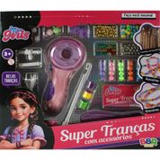 Super Tranças com Acessórios Rosa - BBR Toys
