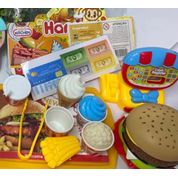 Brinquedo Comidinha Cozinha Mini Lanchonete Hamburguer Sorvete