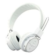 Fone De Ouvido Bluetooth Micro Sd Mp3 Rádio Fm Player - Branco
