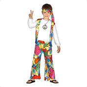 Fantasia Hippie Anos 70 e 60 Infantil de Luxo Completa