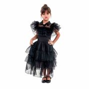 Fantasia Infantil Wandinha Vandinha Luxo - Tam. M(4 a 6 anos) - Anjo Fantasias