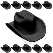 20 Chapéus Preto Cowboy Vaqueiro Adulto e Infantil Festa