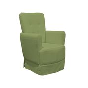 Poltrona de Amamentação Balanço Lis com Puff Boucle Verde - LG Decor Baby