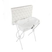 Banheira Bebê c/Trocador Floripa Branco Essencial Tutti Baby