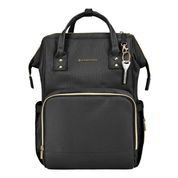 BOLSA MATERNIDADE LUXO SIENA BLACK GOLD - KIKKA BOO