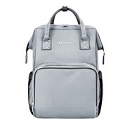 BOLSA MATERNIDADE LUXO SIENA LIGHT GRAY (CINZA) - KIKKA BOO