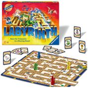 Jogo de Tabuleiro Labirinto Ravensburger - Desafio Estratégico em um Labirinto para Noites em Família - Encontre Tesouros, Bloqueie Oponentes -