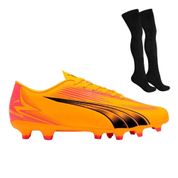 Kit Chuteira Campo Puma Ultra Play + Par de Meião