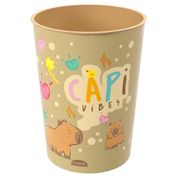 Copo Infantil da Capivara 320ml Capi Vibes Original Plasútil