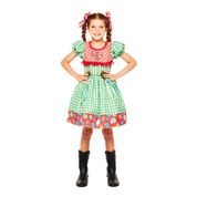 Vestido Infantil Festa Junina Quadrilha Menina Caipirinha Marinete