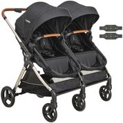 Carrinho Kiddo para Gemeos com Bebe Conforto Speedy Preto
