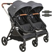 Carrinho Kiddo para Gemeos com Bebe Conforto Speedy Grafite