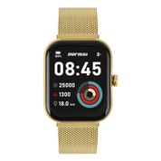 Relógio Smartwatch Mormaii Life Ultra Ref: Molifeuaq/7d Dourado Milanese