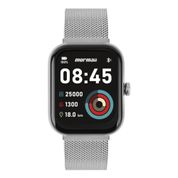 Relógio Smartwatch Mormaii Life Ultra Ref: Molifeuao/7k Prateado Milanese