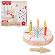 Brinquedo Interativo - Fisher Price - Bolo De Aniversário De Madeira - Unissex