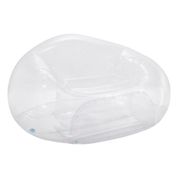 Poltrona Sofá Inflável Beanless Individual Transparente Intex