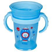 Copo 360º Foguete 210ml +12m Azul Buba