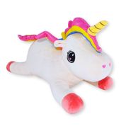 Unicórnio de Pelúcia Deitado Plush | Pelúcia Fofa e Macia para Crianças