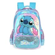 Mochila de Costas Luxcel Stitch Glitter Cute Azul